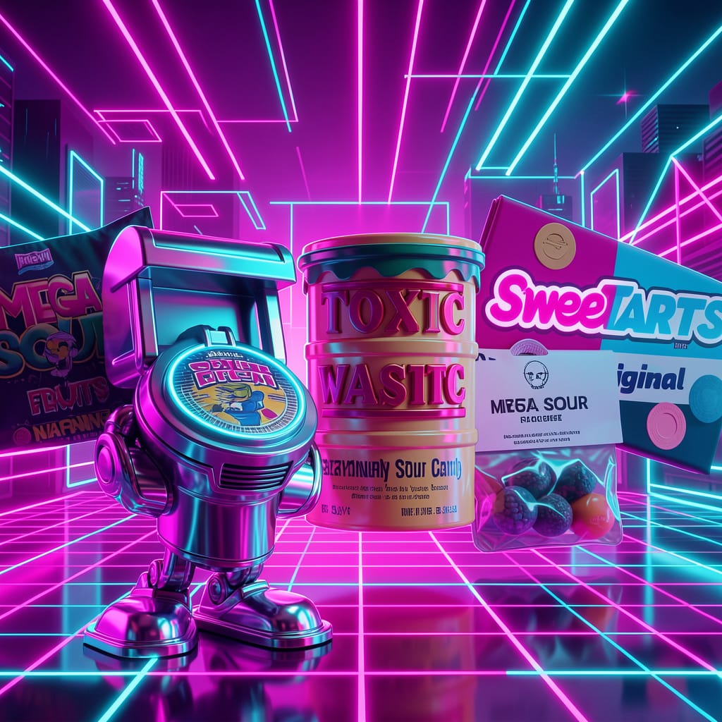 Official logo and branding for the most sour candy in the world candy line.