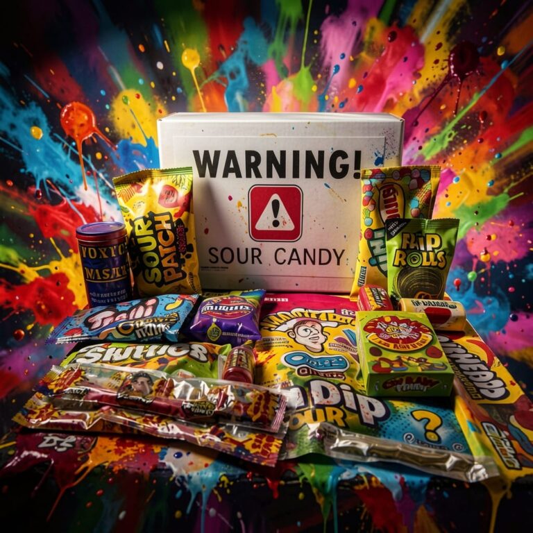 Home Macro shot of Warheads Extreme Sour for a guide on what is the top 10 sourest candy