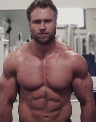 Home Furious Pete Profile: Professional competitive eater and bodybuilder Peter Czerwinski smiling for the camera.