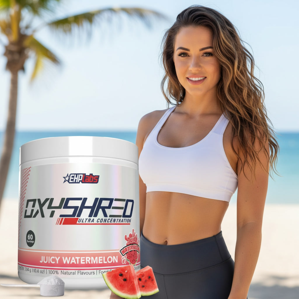 Fitness results and before-and-after transformations from an OxyShred Fat Burner review.