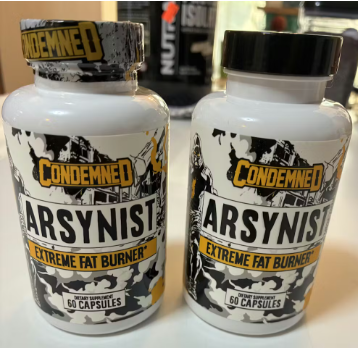 Arsynist Fat Burner Review Real-world 60-capsule bottles of Condemned Labz extreme thermogenic.
