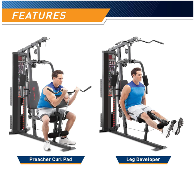 Marcy 150-lb Multifunctional Home Gym Station for Total Body Training MWM-990
