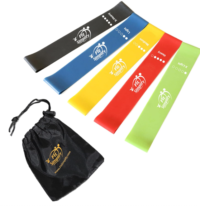 Workout Equipment For Home Near Me Reviews: 4 secrets Fit Simplify Resistance Loop Exercise Bands (Set of 5)